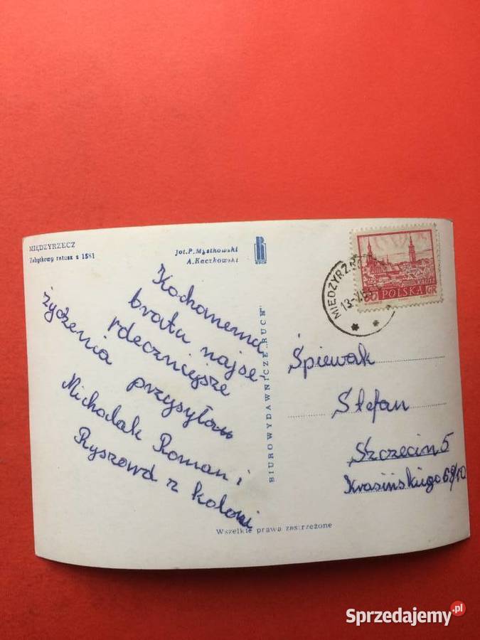 2496 Widokówka Międzyrzecz Antyki, Sztuka, Kolekcje sprzedam