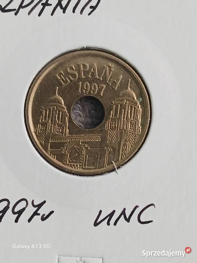 25 Pesetów Hiszpania 1997 r UNC Konin