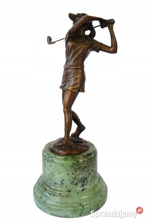 Figura z brązu rzeźba GOLFISTA gra w golfa