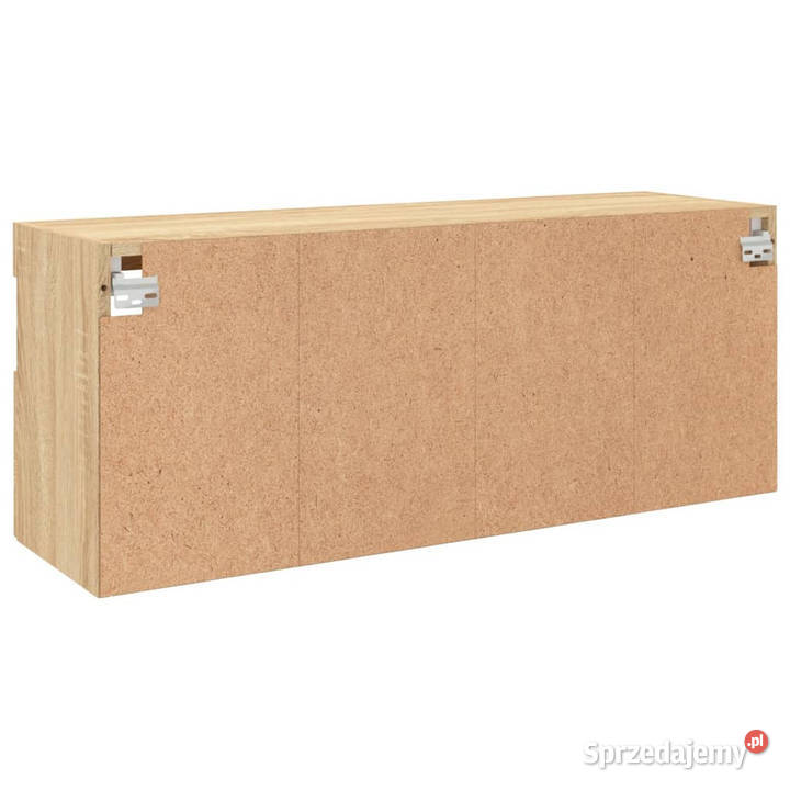 Ścienna szafka TV z LED dąb sonoma 100x30x40 RTV Warszawa
