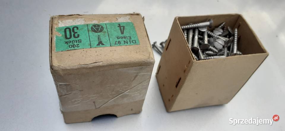 Wkręty 4 x 30mm 200 nowez stali kujawsko-pomorskie Tuszkowo