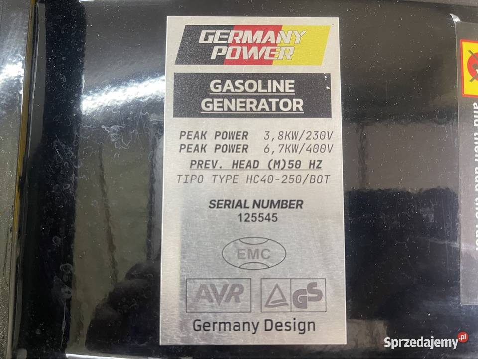 Agregat generator prądotwórczy Olsztyn