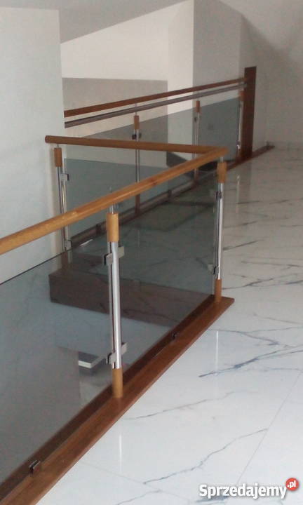 barierki balustrady nierdzewne z szybą Kęty