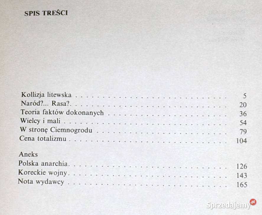 Polska anarchia Paweł Jasienica Chełm sprzedam
