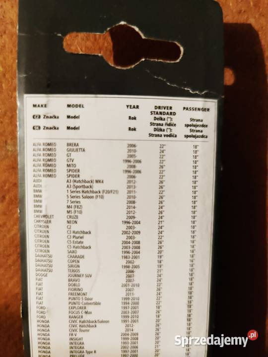 wycieraczki nowe 18 21 19 16 24 Lublin sprzedam