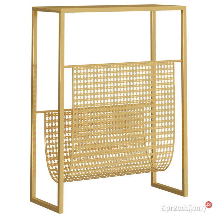 Stojak na gazety złoty 35x15x45 stal WM331669 Warszawa