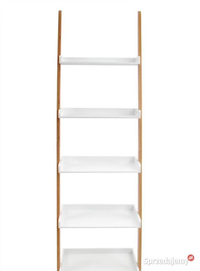 Podpierany pięciopiętrowy regał bambusowy GoEco