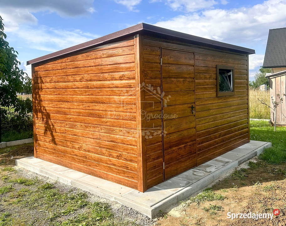 Schowek domek 4x25m drzwi okno drewnopodobny małopolskie Niepołomice