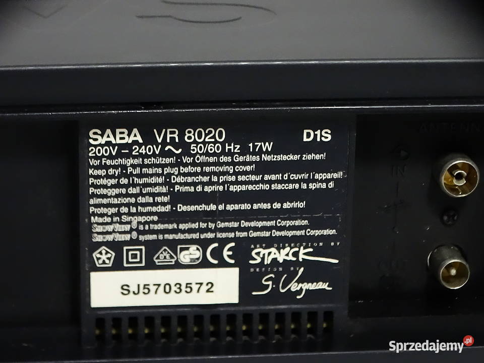 Magnetowid VHS Saba VR 8020 oryginalny pilot Biłgoraj