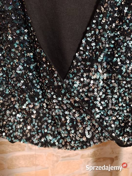 38M Handmade Bogato zdobiona cekinami bluzka Rozmiar 38(M) małopolskie Kraków