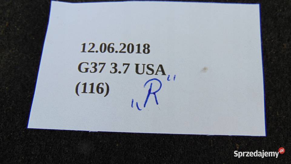NADKOLE PRAWE LEWE TYŁ INFINITI G37 0713 Nowy Tomyśl