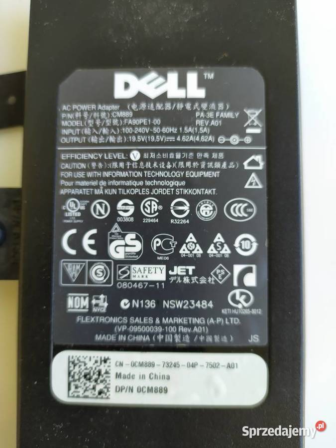 DELL 889 FA90PE100 zasilacz 195V 462A Pozostałe warmińsko-mazurskie Olecko