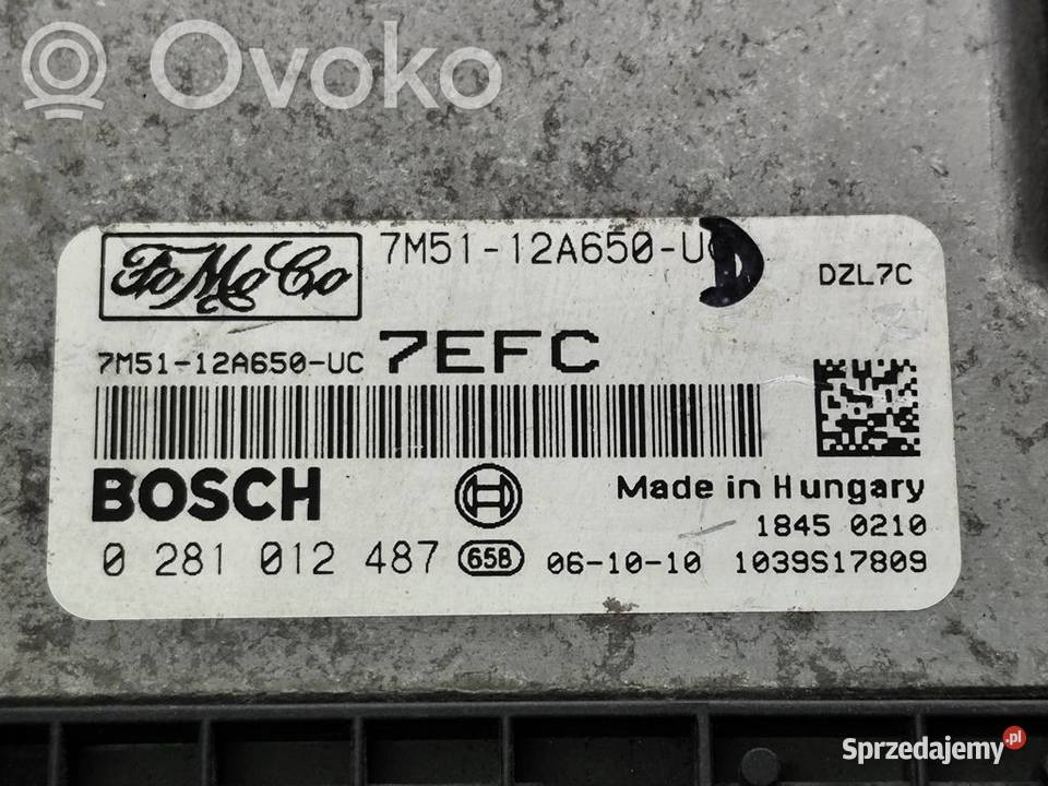 Ford Focus 16TDCI STEROWNIK KOMPUTER SILNIKA ECU sprzedam