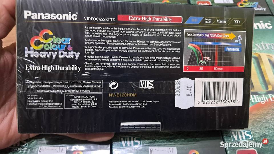 Nowe Kasety VHS HD E120 E180 Panasonic Świecie sprzedam