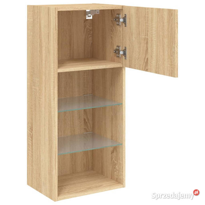 Szafka TV z LED dąb sonoma 405x30x90 WM837047 Warszawa sprzedam