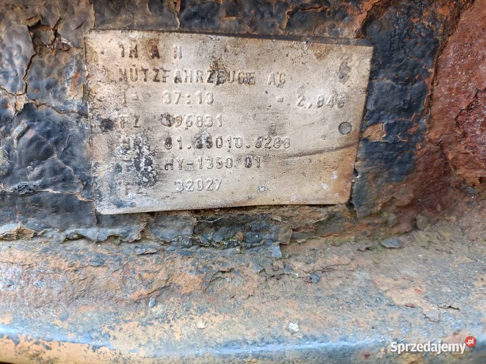 Most tylny TYŁ WKŁAD Man TGX TGS TGA 3713 HY1350 śląskie Przystajń