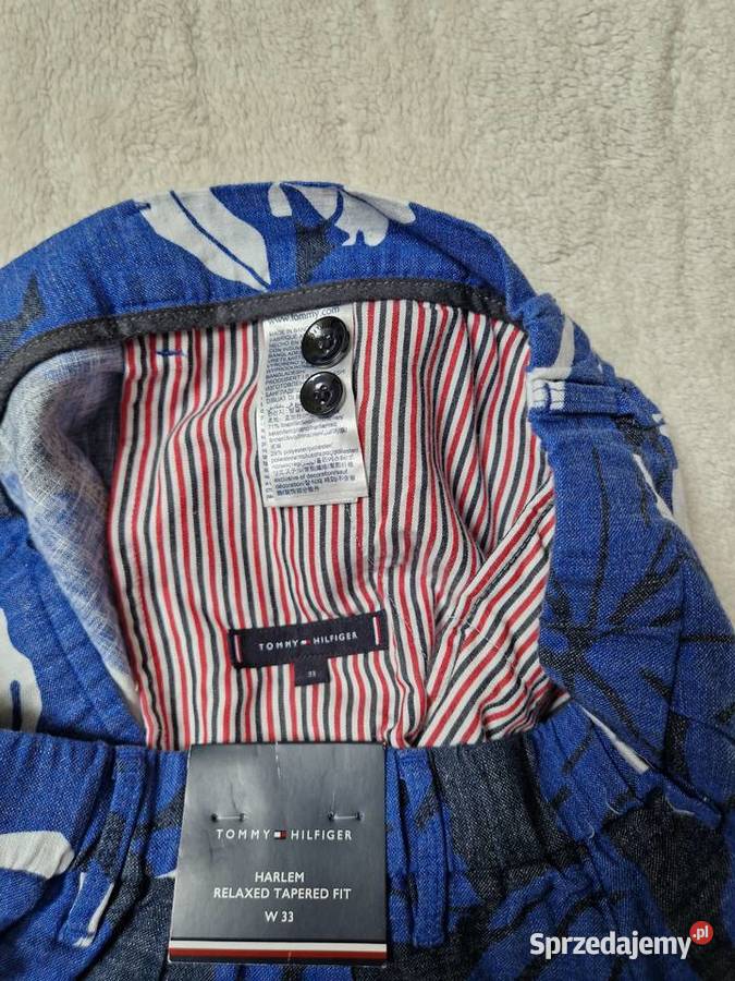Nowe spodenki męskie chinosy lniane Tommy