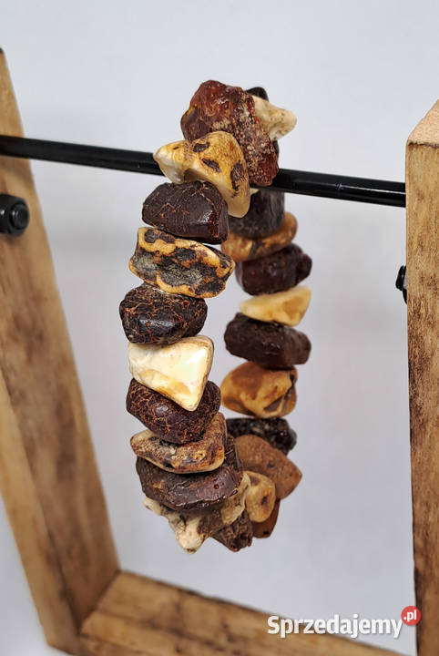 Bransoletka z bursztynu bursztyn bałtycki bryłki Warszawa