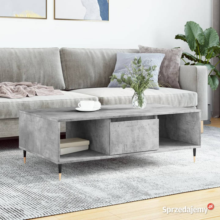 Stolik kawowy szarość betonu 104x60x35 WM827080 Warszawa