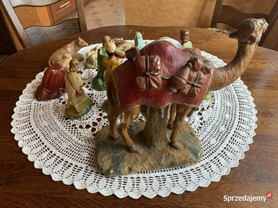 Piękna szopka Bożonarodzeniowa figurki Ślesin