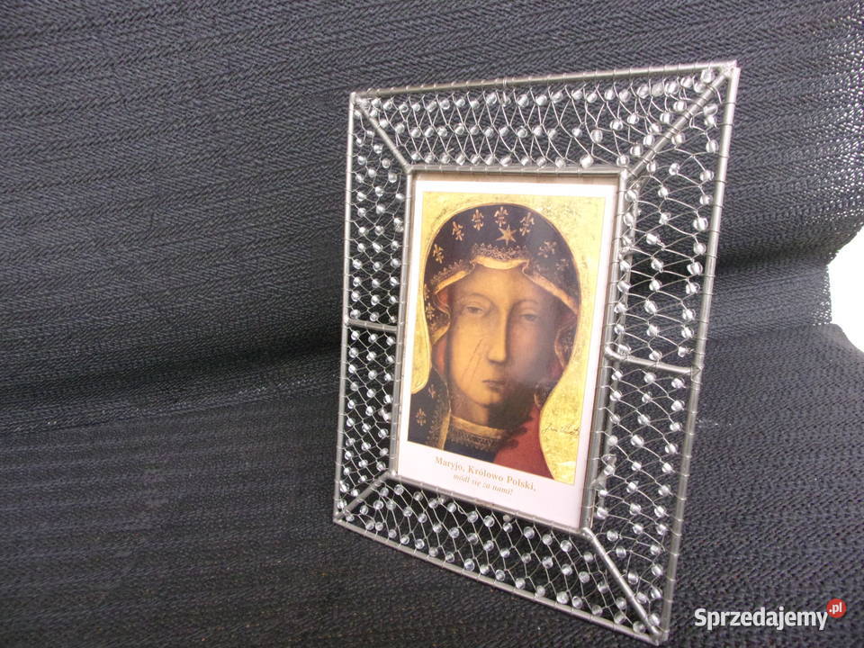 Wyjątkowa ręcznie robiona ramka stojąca na odcienie szarości Warszawa