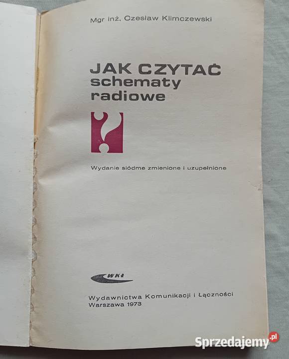 zesław Klimczewski czytać schematy radiowe WKŁ Koźminek sprzedam