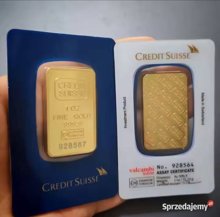 Nowe modele replik sztabek złota credi suisse 1 opolskie Goła