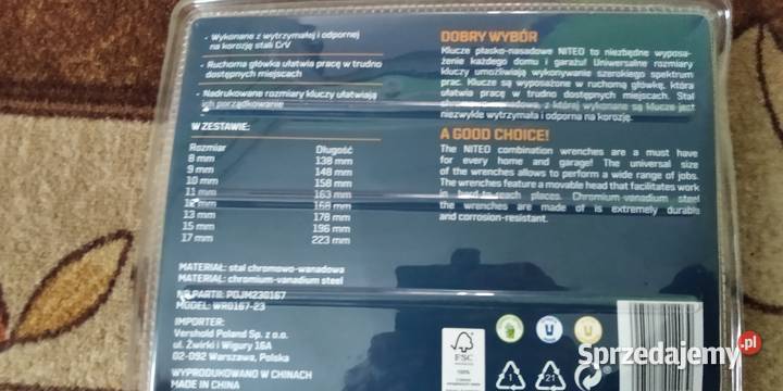 Klucze płasko nasadowe z grzechotką Niteo 817