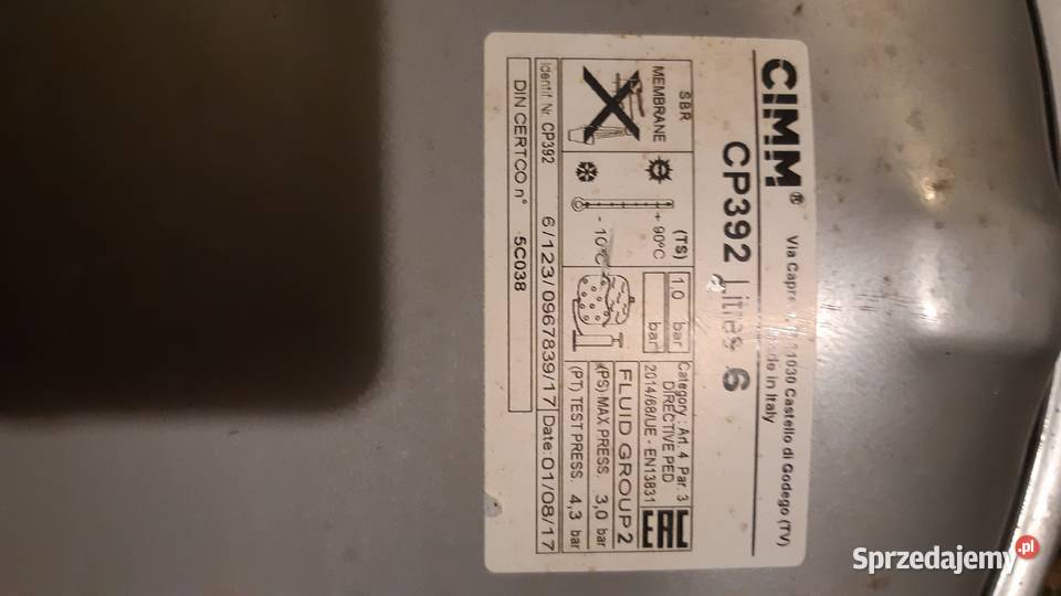 Zbiornik wyrównawczynaczynie przeponowe Junkers śląskie Tychy