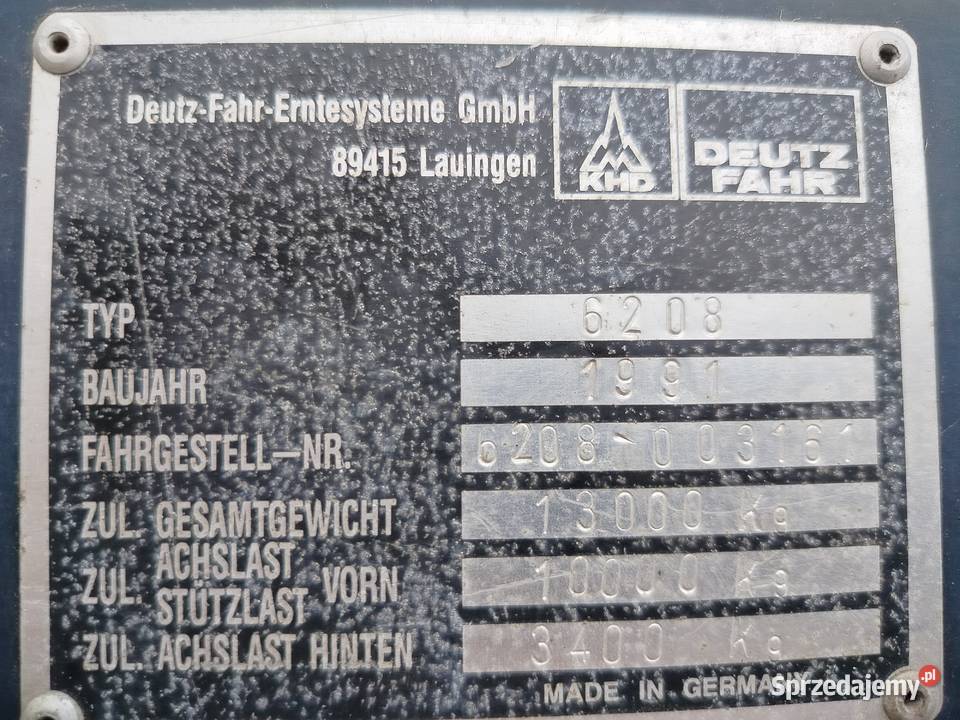 Kombajn DeutzFahr M3640 nie Claas nie John Deere Gołuchów sprzedam