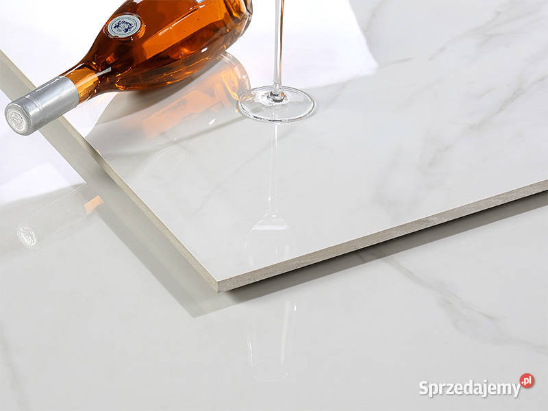 BIAŁY MARMUR CARRARA 120x60 WYSOKI POŁYSK gI Łask