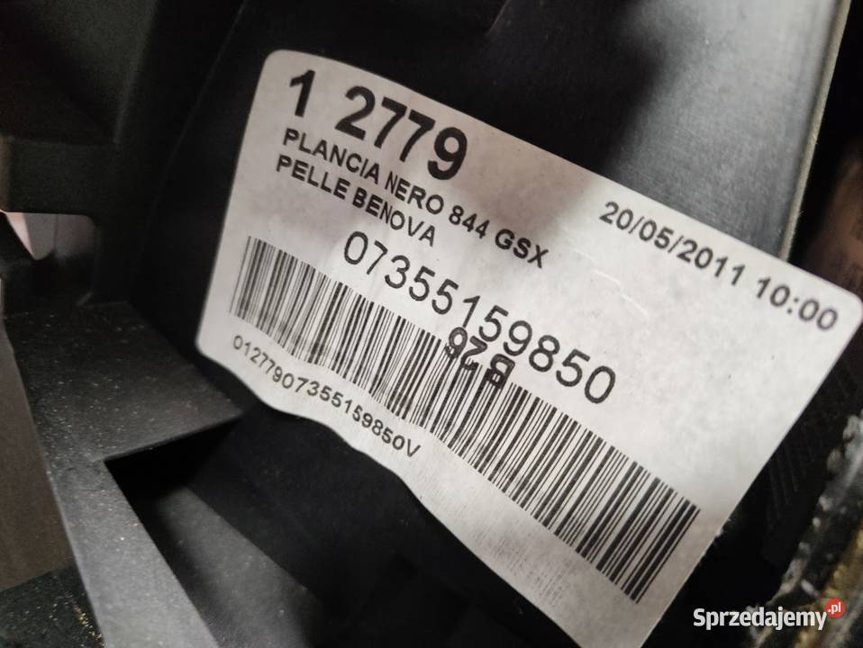 Konsola Deska Rozdzielcza Poduszka Airbag Lancia Pleszew