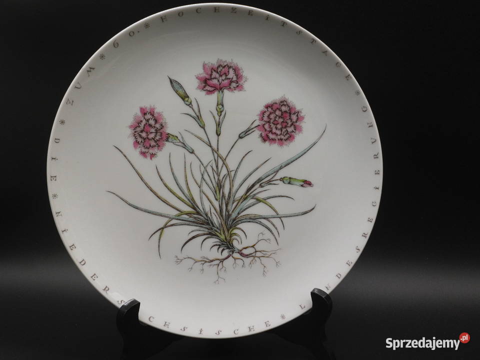 Porcelanowa pateratalerz Furstenberg Botanica wielkopolskie Raszków