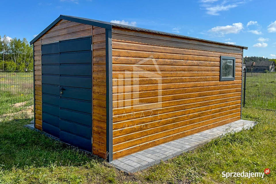 Garaż Blaszany 35x5m Brama Dwuszkrzydłowa Okno warmińsko-mazurskie Mrągowo