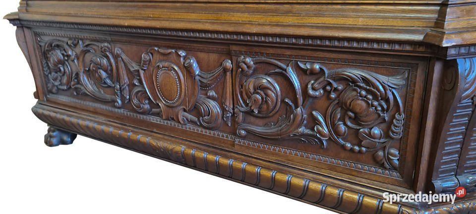 WSPANIAŁA WITRYNA BIBLIOTEKA NEORENESANSOWA Meble Szczecin