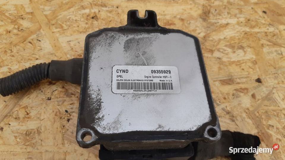 OPEL ASTRA II G 16B STEROWNIK SILNIKA 09355929 śląskie Gliwice sprzedam