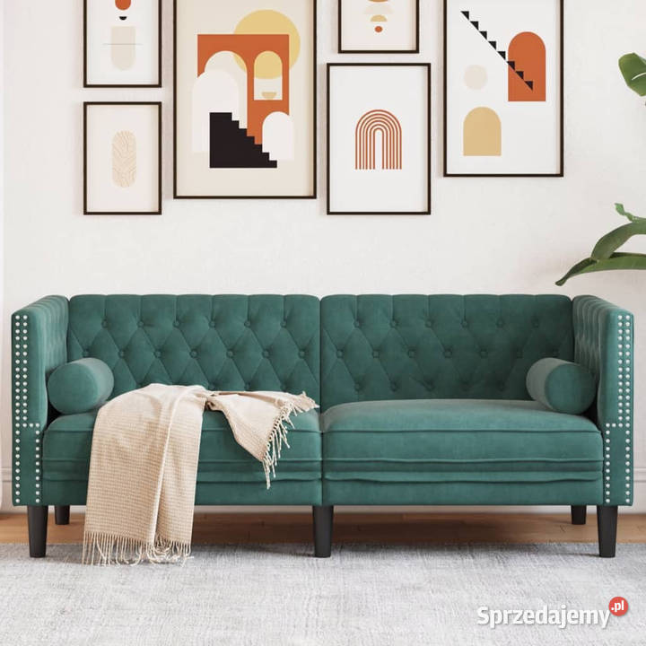 Sofa Chesterfield z wałkami dwuosobowa Warszawa