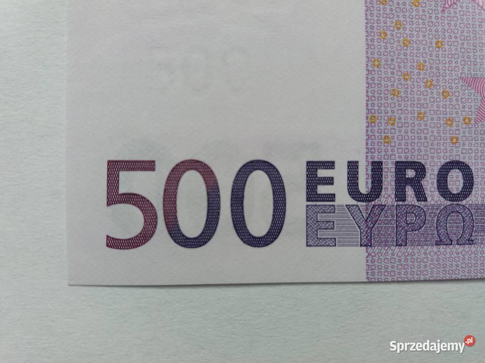 Banknot 500 EURO stan AU I Zawiercie