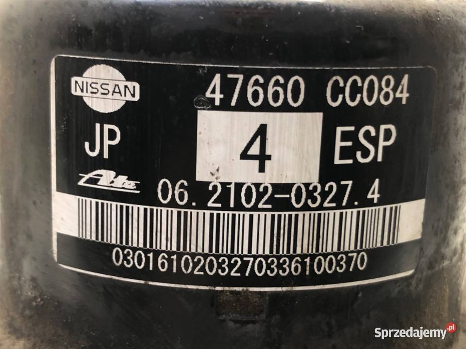POMPA ABS NISSAN MURANO Z50 47660CC084 35 234 podkarpackie