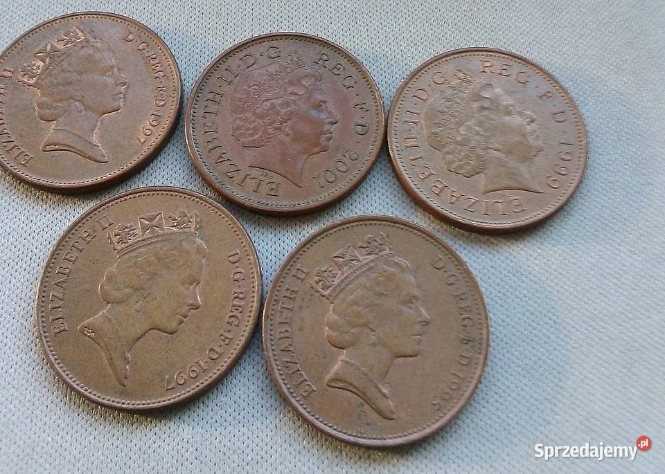 WIELKA BRYTANIA2 PENCE 5 RAZY CZYTAJ OPIS Numizmatyka Legionowo