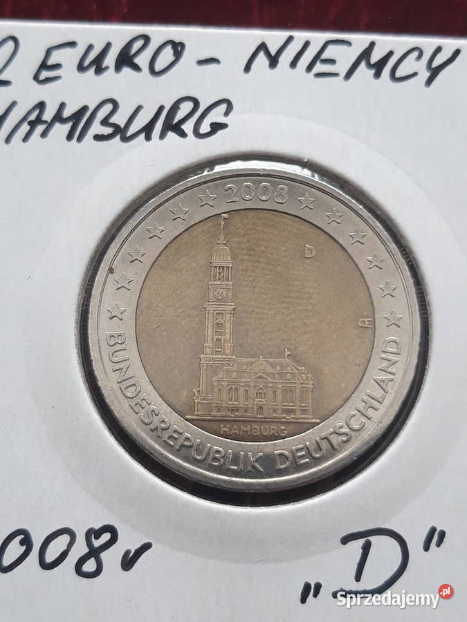 2 Euro Niemcy Hamburg 2008 r men D Konin