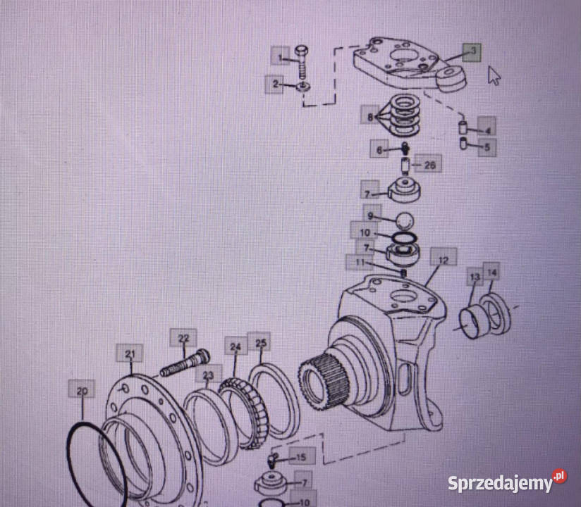 John Deere R86740prawaR86741lewaRamię układu Jastrzębniki