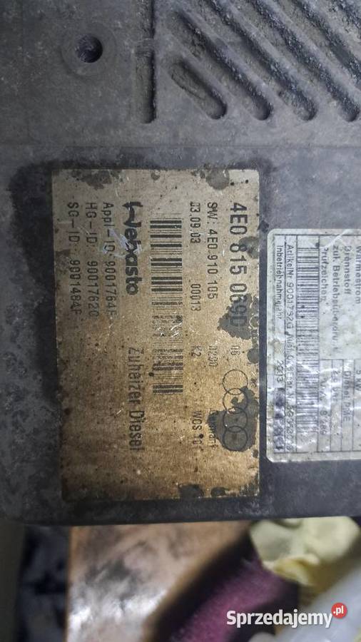 Webasto A8 D3 audi 4E0 815 069 D Ogrzewanie Częstochowa