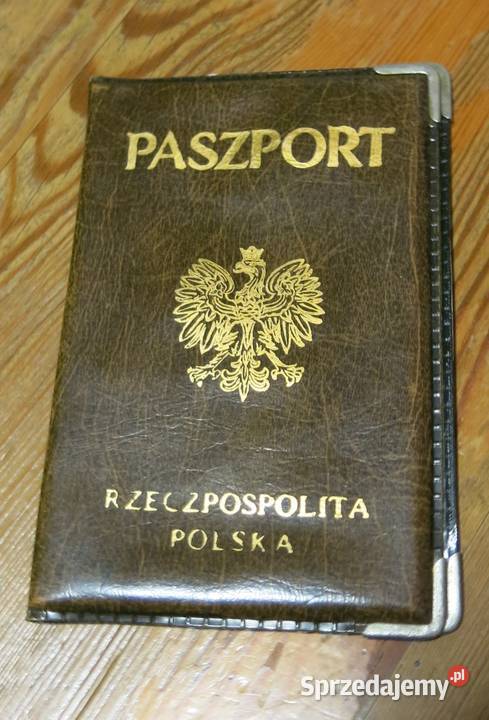 Okładka na paszport brązowa z metalowymi Kraków