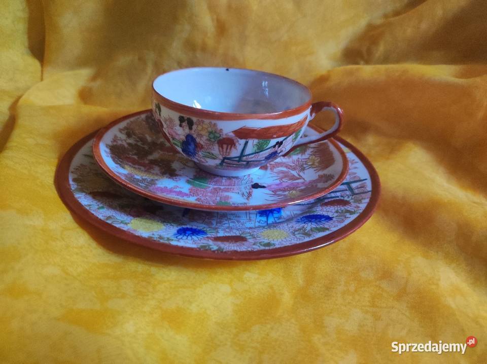 Zestaw śniadaniowy porcelana stara Japonia Wrocław