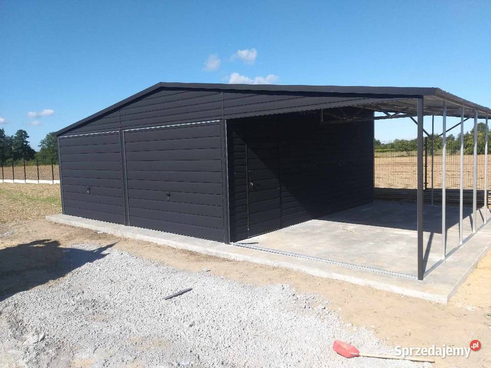 Garaż blaszany wiata Wzmocniony PROFILAMI Lublin