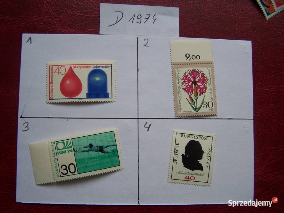 Niemcy 1974 MNH Znaczki z roczników WYBIERAJ Filatelistyka