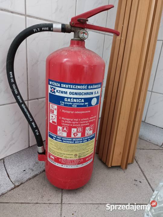 Gaśnica proszkowa 6 proszku Pozostałe Pajęczno sprzedam