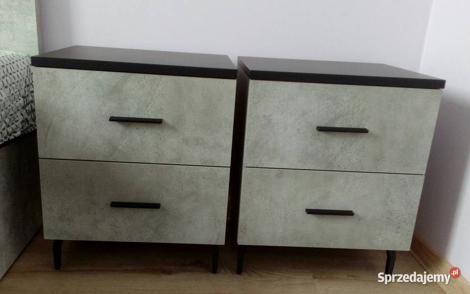 Szafka nocna beton szarość betonu 2 sztuki sprzedam