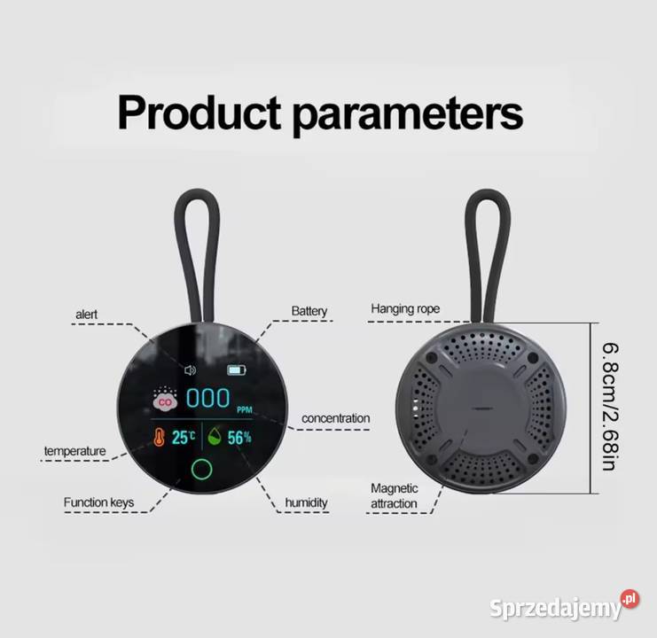 Detektor tlenku węgla 3 w 1 turystyczny Pozostałe mazowieckie Ząbki